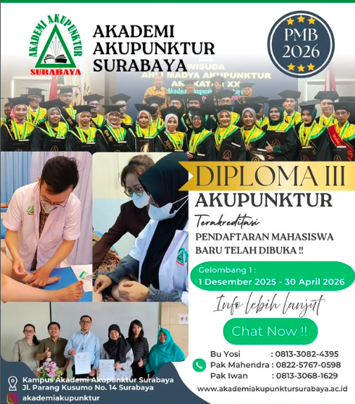 Poster PMB Akademi Akupunktur Surabaya